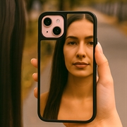 iPhone 15 Spejl Cover - MagSafe-kompatibel - Sort