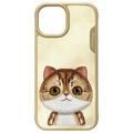 iPhone 15 Nimmy Friends Big Eyed Pet 2.0 katte cover - Kaki