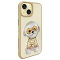 iPhone 15 Nimmy Friends Glasses Cool Hund Cover - Kaki