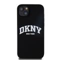 iPhone 15 Plus DKNY Liquid Silicone Arch Logo Cover - MagSafe-kompatibel - Sort