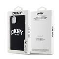 iPhone 15 Plus DKNY Liquid Silicone Arch Logo Cover - MagSafe-kompatibel - Sort