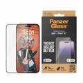 iPhone 15 Plus PanzerGlass Ultra-Wide Fit EasyAligner Hærdet Glas - Sort Kant