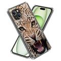 iPhone 15 Plus Stilfuld Ultra-Slim TPU Cover - Leopard