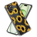 iPhone 15 Plus Stilfuld Ultra-Slim TPU Cover - Solsikker