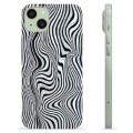 iPhone 15 Plus TPU Cover - Fascinerende Zebra