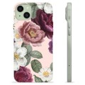 iPhone 15 Plus TPU Cover - Romantiske Blomster