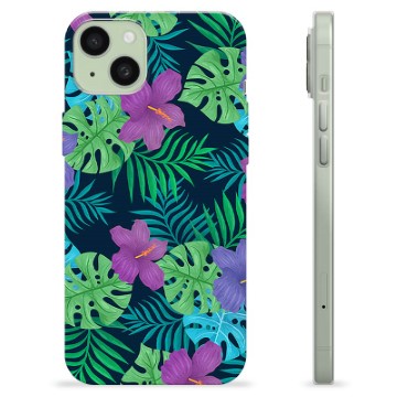 iPhone 15 Plus TPU Cover - Tropiske Blomster