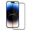 iPhone 15 Pro Mocolo Full Size Hærdet Glas - 9H - Sort Kant