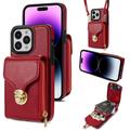 iPhone 15 Pro Alt-i-et cover med pung og rem
