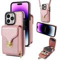iPhone 15 Pro Alt-i-et cover med pung og rem