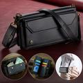 iPhone 15 Pro CaseMe C36 RFID Taske / Etui m. Pung - Sort