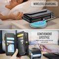iPhone 15 Pro CaseMe C36 RFID Taske / Etui m. Pung - Sort