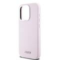iPhone 15 Pro DKNY Liquid Silicone Metal Logo Case - Magsafe-kompatibel - Pink