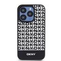 iPhone 15 Pro DKNY Repeat Pattern Bottom Stripe Cover - MagSafe-kompatibel - Sort