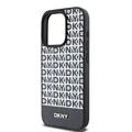iPhone 15 Pro DKNY Repeat Pattern Bottom Stripe Cover - MagSafe-kompatibel - Sort
