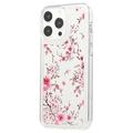 iPhone 15 Pro Fashion TPU Cover - lyserøde blomster
