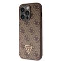 iPhone 15 Pro Guess 4G Strass Triangle Metal Logo Cover med Crossbody Rem