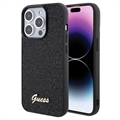 iPhone 15 Pro Guess Disco Metal Script Logo Cover - Sort