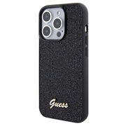iPhone 15 Pro Guess Disco Metal Script Logo Cover