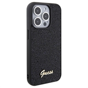 iPhone 15 Pro Guess Disco Metal Script Logo Cover