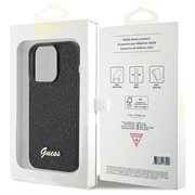 iPhone 15 Pro Guess Disco Metal Script Logo Cover