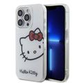 iPhone 15 Pro Hello Kitty IML Kitty Hoved Cover - Hvid