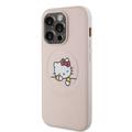 iPhone 15 Pro Hello Kitty Kitty Asleep MagSafe Cover - Lyserød
