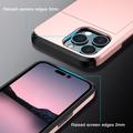 iPhone 15 Pro Hybrid Cover med Glidende Kortslot - Rødguld