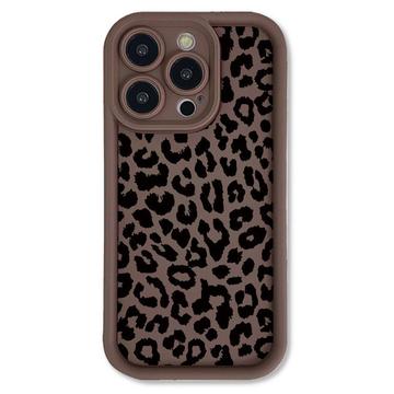 iPhone 15 Pro TPU-cover med leopardprint
