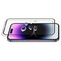 iPhone 15 Pro Max Mocolo Full Size Hærdet Glas - 9H - Sort Kant