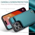 iPhone 15 Pro Max Caseme C22-etui RFID-kortpung - grøn