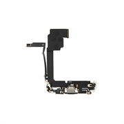 iPhone 15 Pro Max Opladerforbindelse Flex Kabel - Sort