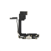 iPhone 15 Pro Max Opladerforbindelse Flex Kabel - Hvid