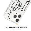 iPhone 15 Pro Max Fashion TPU Cover - abstrakt portræt