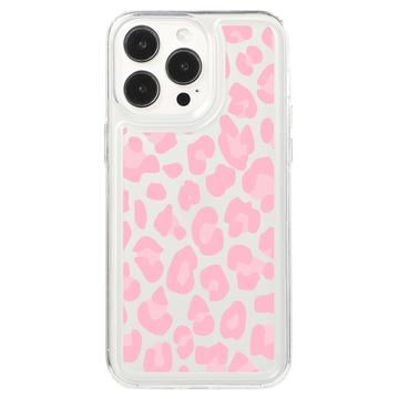 iPhone 15 Pro Max Fashion TPU Cover - Pink Leopard