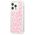 iPhone 15 Pro Max Fashion TPU Cover - Pink Leopard