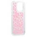 iPhone 15 Pro Max Fashion TPU Cover - Pink Leopard