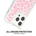 iPhone 15 Pro Max Fashion TPU Cover - Pink Leopard