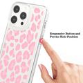 iPhone 15 Pro Max Fashion TPU Cover - Pink Leopard