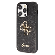 iPhone 15 Pro Max Guess Fixed Glitter 4G Metal Logo Cover