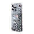 iPhone 15 Pro Max Hello Kitty Liquid Glitter Charms Cover - Gennemsigtig