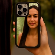 iPhone 15 Pro Max Spejl Cover - MagSafe-kompatibel - Sort