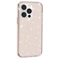 iPhone 15 Pro Max Stylish Glitter Series Hybrid Cover - Guld