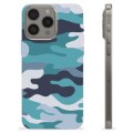 iPhone 15 Pro Max TPU Cover - Blå Camouflage