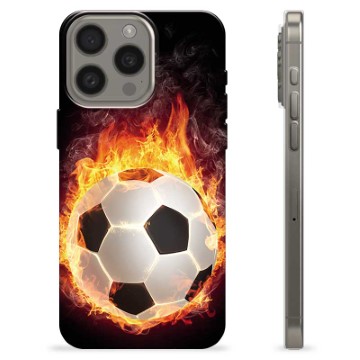 iPhone 15 Pro Max TPU Cover - Fodbold Flamme
