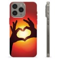 iPhone 15 Pro Max TPU Cover - Hjertesilhuet