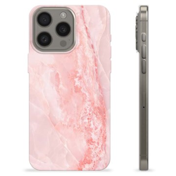 iPhone 15 Pro Max TPU Cover - Rose Marmor