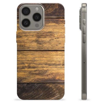 iPhone 15 Pro Max TPU Cover - Træ