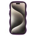 iPhone 15 Pro Max Bølgekant magnetisk hybrid cover - lilla