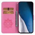 iPhone 15 Pro Ugle Rhinsten Pung - Hot Pink